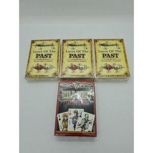 Lot Of (3) Lures Of The Past Playing Cards + Wild West Playing Cards Sealed